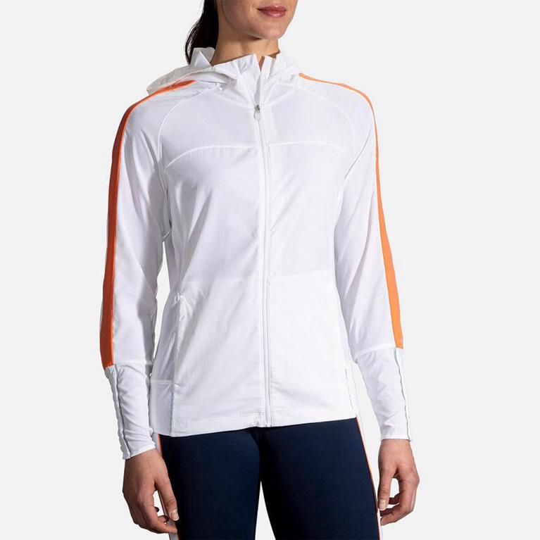 Brooks Canopy Women's Running Jackets - White (08452-VBTI)